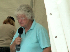 Pauline Baltes on the microphone
