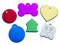 A small selection of the tags available from pettagsbypost.co.uk